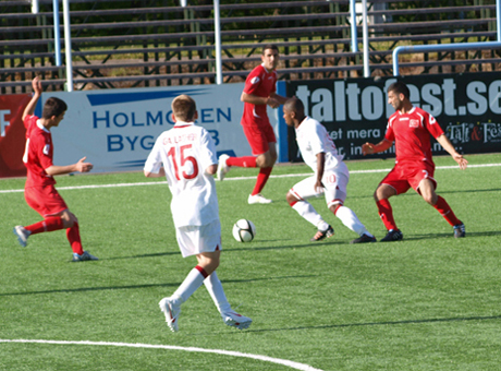 Players compete in the World Intellectual Impairment Sport European Football Championships