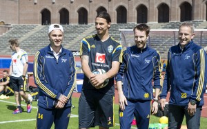 Fotboll, Sverige A, träning