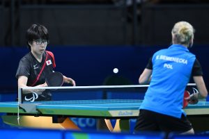 An intellectually impaired table tennis player from Asia