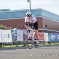 Kiera Byland races during the 2017 World Intellectual Impairment Sport Cycling World Championships