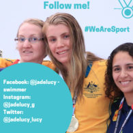 Jade Lucy took part in a #WeAreSport seminar