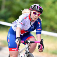 Kiera Byland races in the women's road race